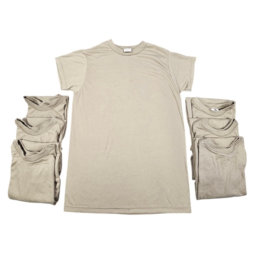 DLATS By Skilcraft Men Small Coyote Brown OCP Military Undershirt T-Shirt 7 Pack
